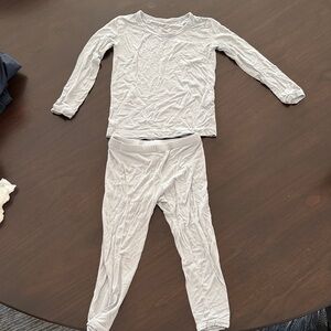 Kyte BABY Soft Gray Kids Bamboo Pajama Set
